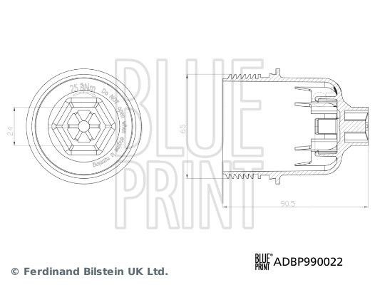 Купити ADBP990022 Blue Print Кришка масляного фільтра